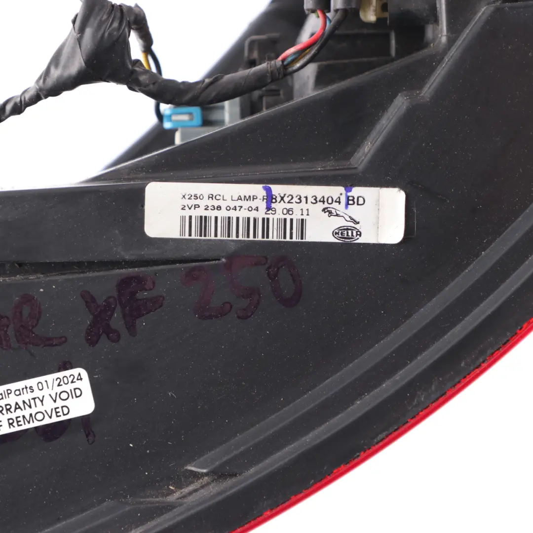 Jaguar XF X250 Rear Light Side Panel Right O/S Tail Lamp to with Part number 8X2313404BD Jaguar XF X250 Rear Light Side Panel Right O/S Tail Lamp - SKU 8X2313404BD - Part number 8X2313404BD