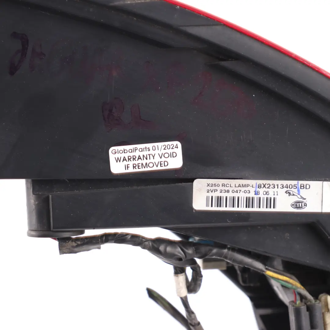 Jaguar XF X250 Rear Light Side Panel Left N/S Tail Lamp - SKU 8X2313405BD - Part number 8X2313405BD