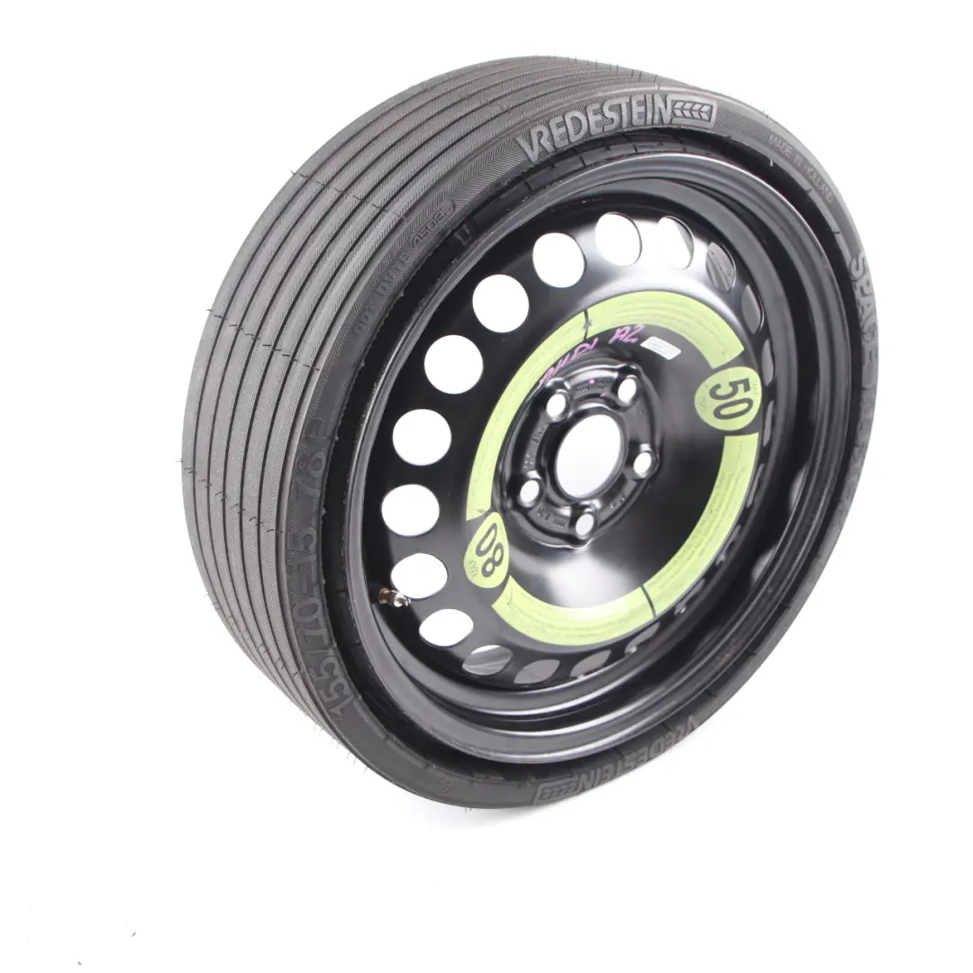  Spare Wheel Audi A2 Compact Wheel Steel R15 Tyre 155/70 5Jx15 ET:28 - SKU 8Z0601027A - Part number 8Z0601027A