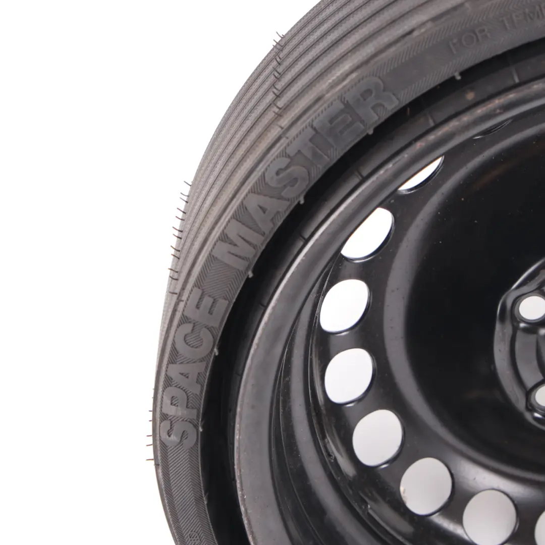 Spare Wheel Audi A2 Compact Wheel Steel R15 Tyre 155/70 5Jx15 ET:28 to with Part number 8Z0601027A Spare Wheel Audi A2 Compact Wheel Steel R15 Tyre 155/70 5Jx15 ET:28 - SKU 8Z0601027A - Part number 8Z0601027A