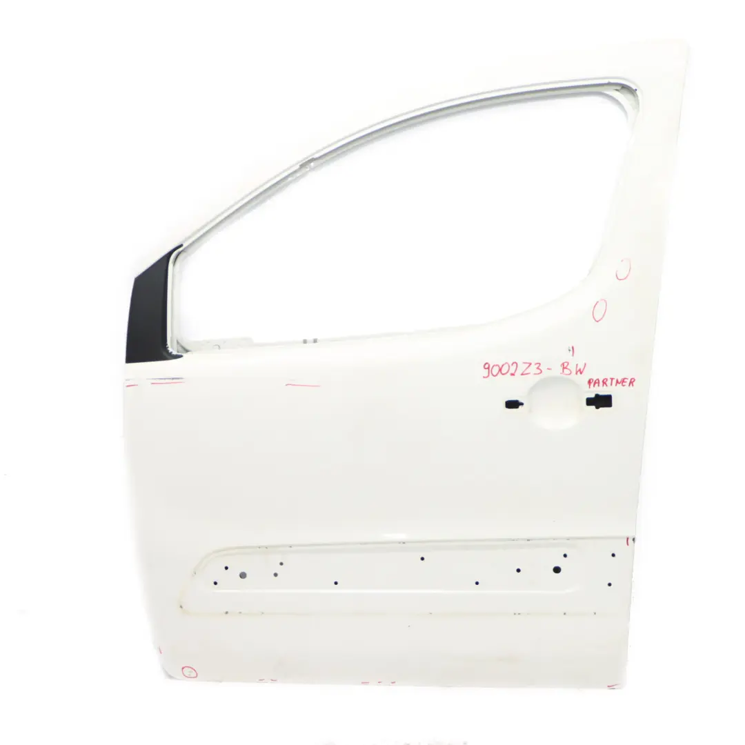 Gauche Banquise White - EWP pour Porte Avant Citroën Berlingo Peugeot Partner B9 à propos du numéro de pièce 9002Z3 Porte Avant Citroën Berlingo Peugeot Partner B9 Gauche Banquise White - EWP - SKU 9002Z3-BW - Numéro de pièce 9002Z3