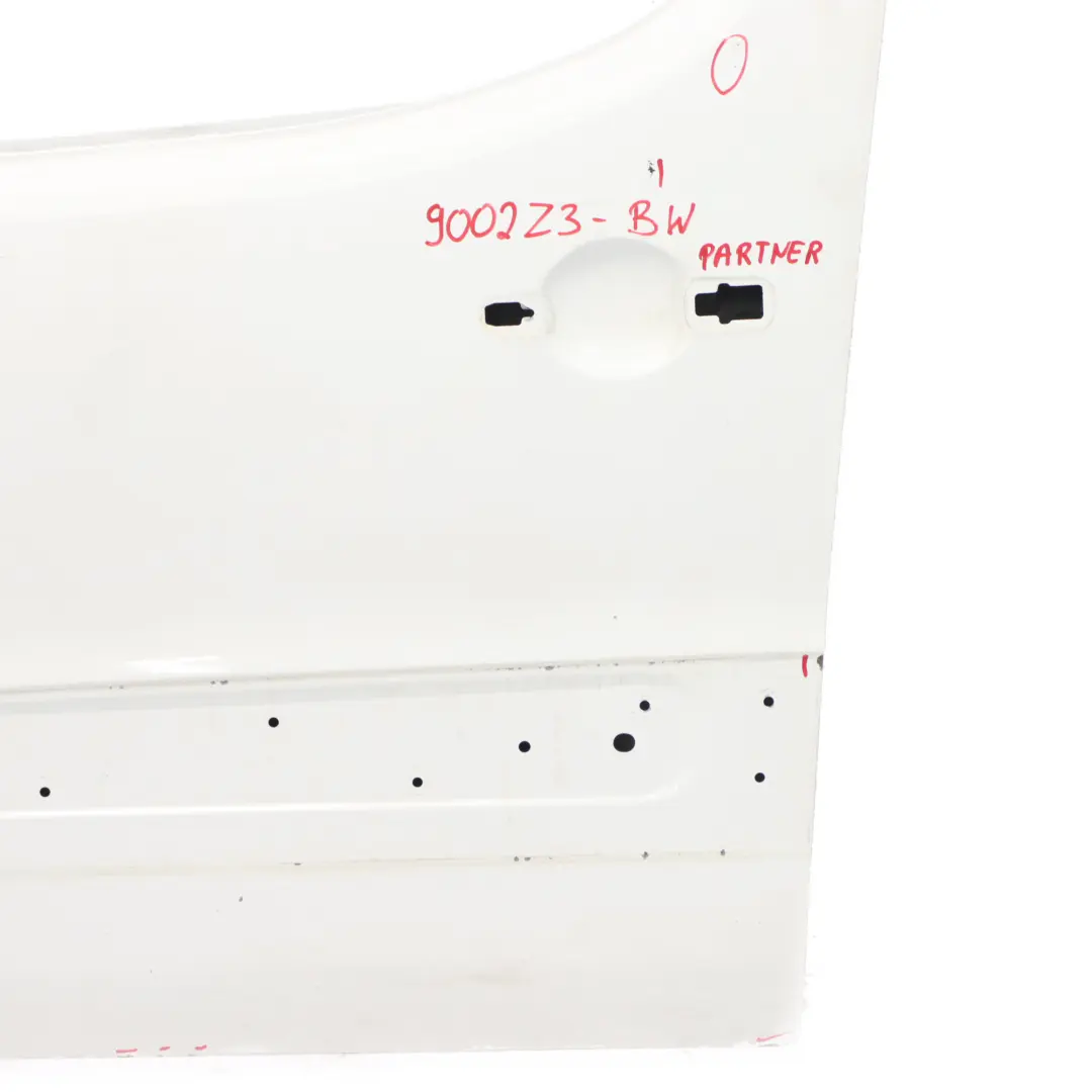 Puerta Delantera Citroën Berlingo Peugeot Partner B9 Izquierda Banquise Blanco para con número de pieza 9002Z3 Puerta Delantera Citroën Berlingo Peugeot Partner B9 Izquierda Banquise Blanco - SKU 9002Z3-BW - Número de pieza 9002Z3