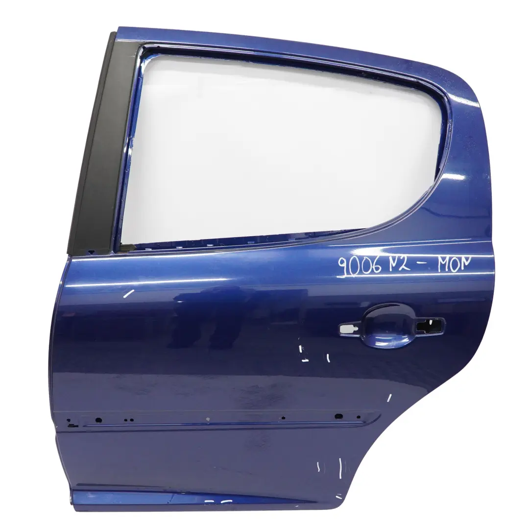 Door Rear Peugeot 207 Left N/S 5-Door Version Montebello Blue - KPL to with Part number 9006N2 Door Rear Peugeot 207 Left N/S 5-Door Version Montebello Blue - KPL - SKU 9006N2-MON - Part number 9006N2