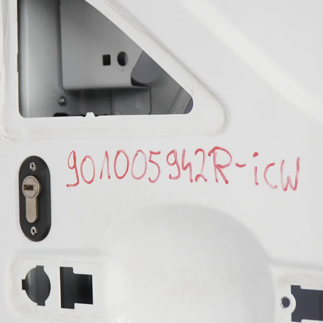 Renault Master III Rear Door Right O/S Tailgate Boot Trunk Lid Ice White - 389 - SKU 901005942R-ICW - Part number 901005942R