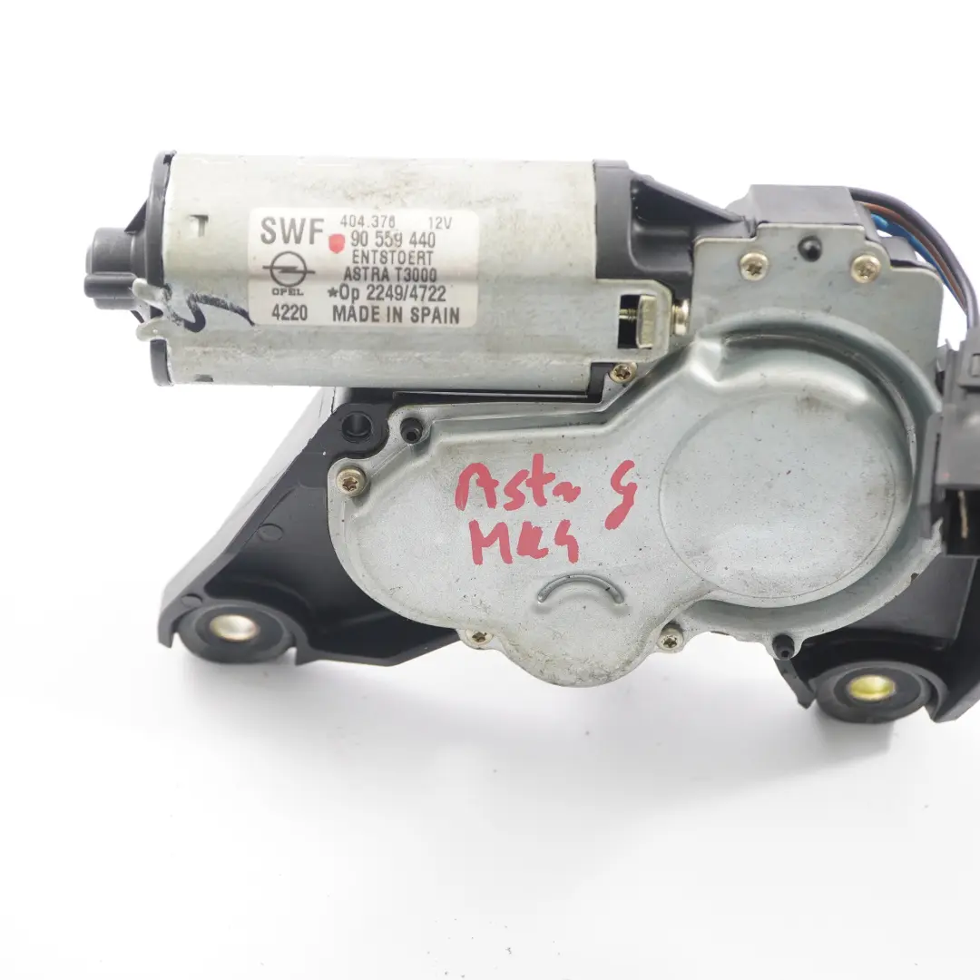 Moteur d'essuie-glace Unité d'actionnement vitre arrière pour Opel Astra G à propos du numéro de pièce 90559440 Opel Astra G Moteur d'essuie-glace Unité d'actionnement vitre arrière - SKU 90559440 - Numéro de pièce 90559440