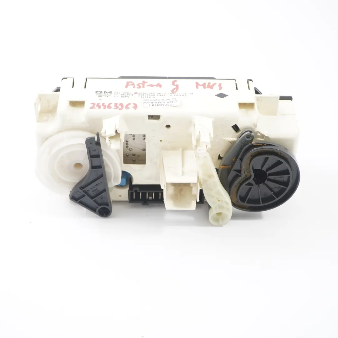  Pannello del clima Opel Astra G Interruttori aria condizionata A/C - SKU 90560365 - Numero di parte 90560365