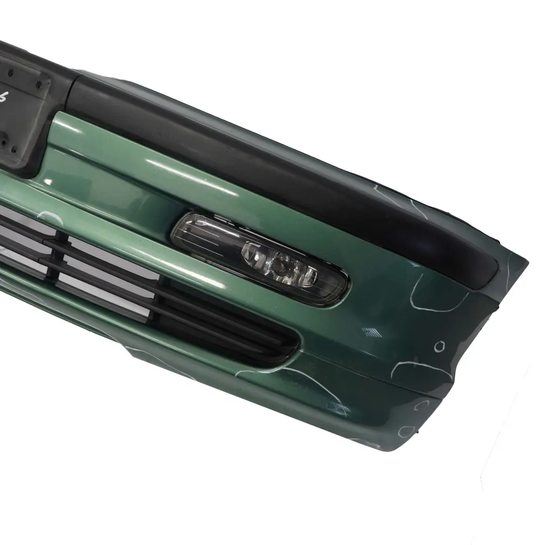 Front Bumper Trim Panel Meergruen Sea Green - 393 to BMW 3 E46 Saloon Touring with Part number 9071063 BMW 3 E46 Saloon Touring Front Bumper Trim Panel Meergruen Sea Green - 393 - SKU 9071063-MRG - Part number 9071063