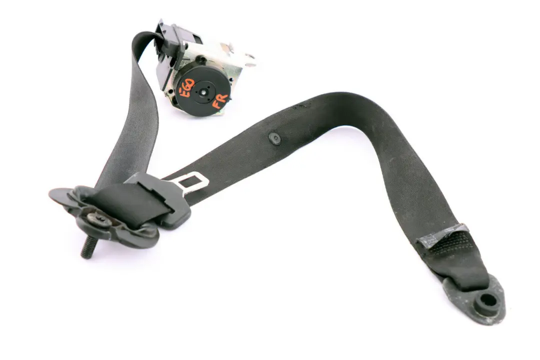 Upper Belt With Force Limiter Front Right O/S Black to BMW E60 LCI with Part number 9110046 BMW E60 LCI Upper Belt With Force Limiter Front Right O/S Black - SKU 9110046 - Part number 9110046