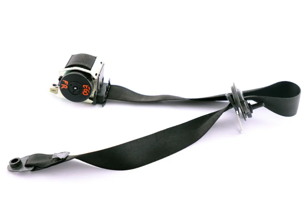 BMW 5 Series E60 LCI Upper Belt With Force Limiter Front Right O/S Black - SKU 9110046 - Part number 9110046
