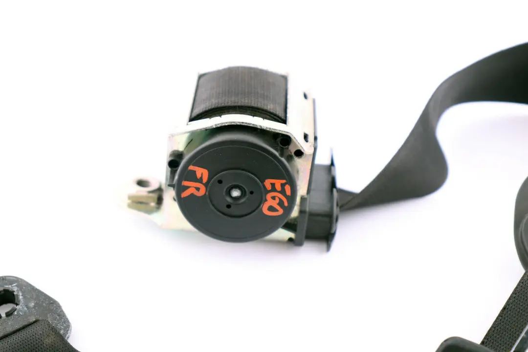 Upper Belt With Force Limiter Front Right O/S Black to BMW E60 LCI with Part number 9110046 BMW E60 LCI Upper Belt With Force Limiter Front Right O/S Black - SKU 9110046 - Part number 9110046