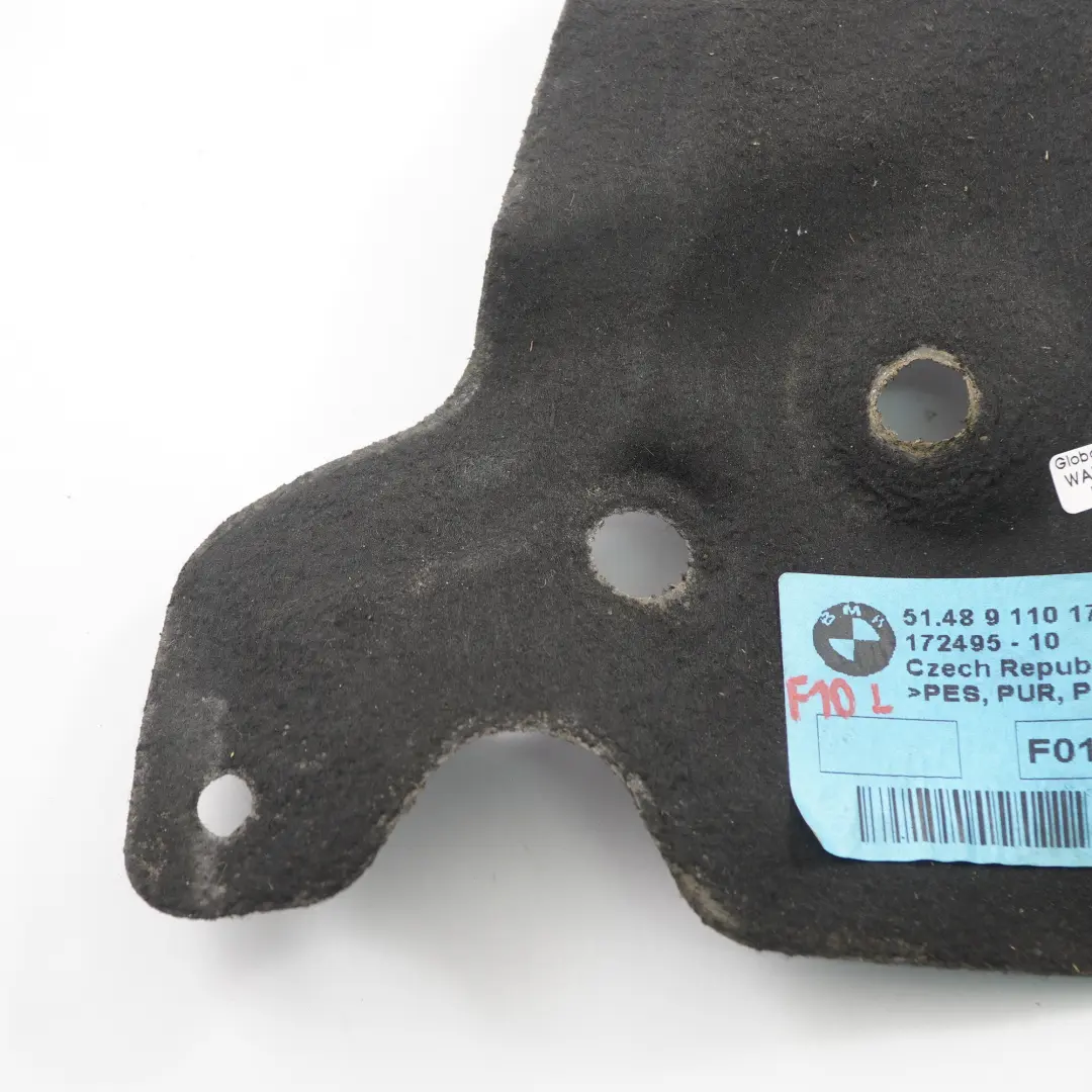 Engine Wall Insulation BMW F01 F10 F11 Sound Insulation Cover Left N/S - SKU 9110177 - Part number 9110177