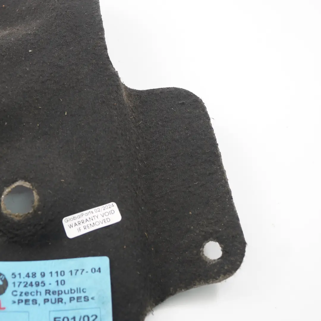 BMW F01 F10 F11 Isolation de la paroi du moteur - SKU 9110177 - Numéro de pièce 9110177
