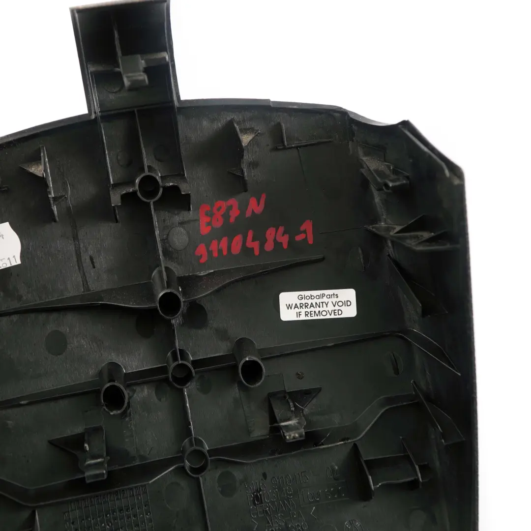 BMW 1 E81 E87N E88 Couverture Accoudoir Central Arriere Noir 9110415 - SKU 9110484-1 - Numéro de pièce 9110484