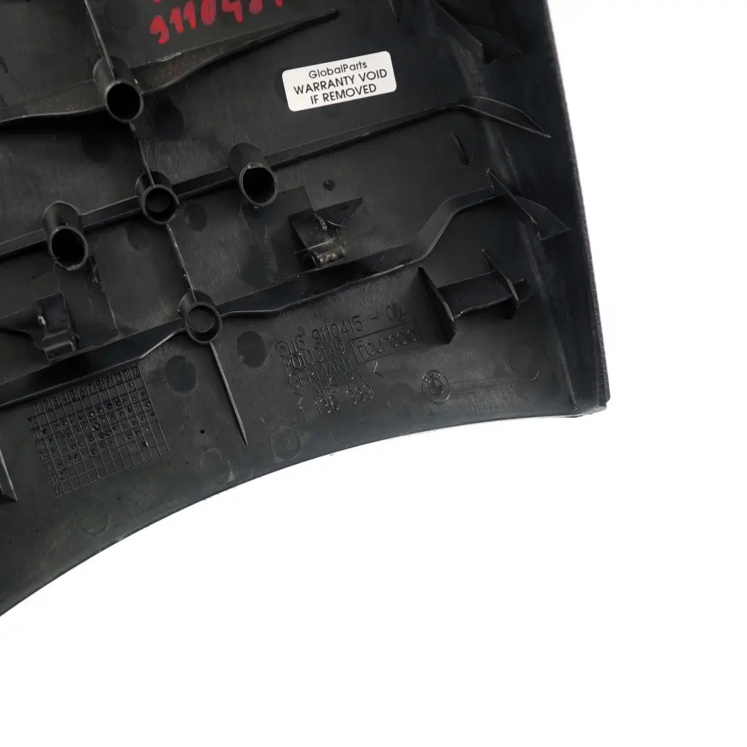 BMW E81 E87N E88 Abdeckung Blende Mittelarmlehne Hinten Schwarz 9110415 - SKU 9110484-1 - Teilenummer 9110484