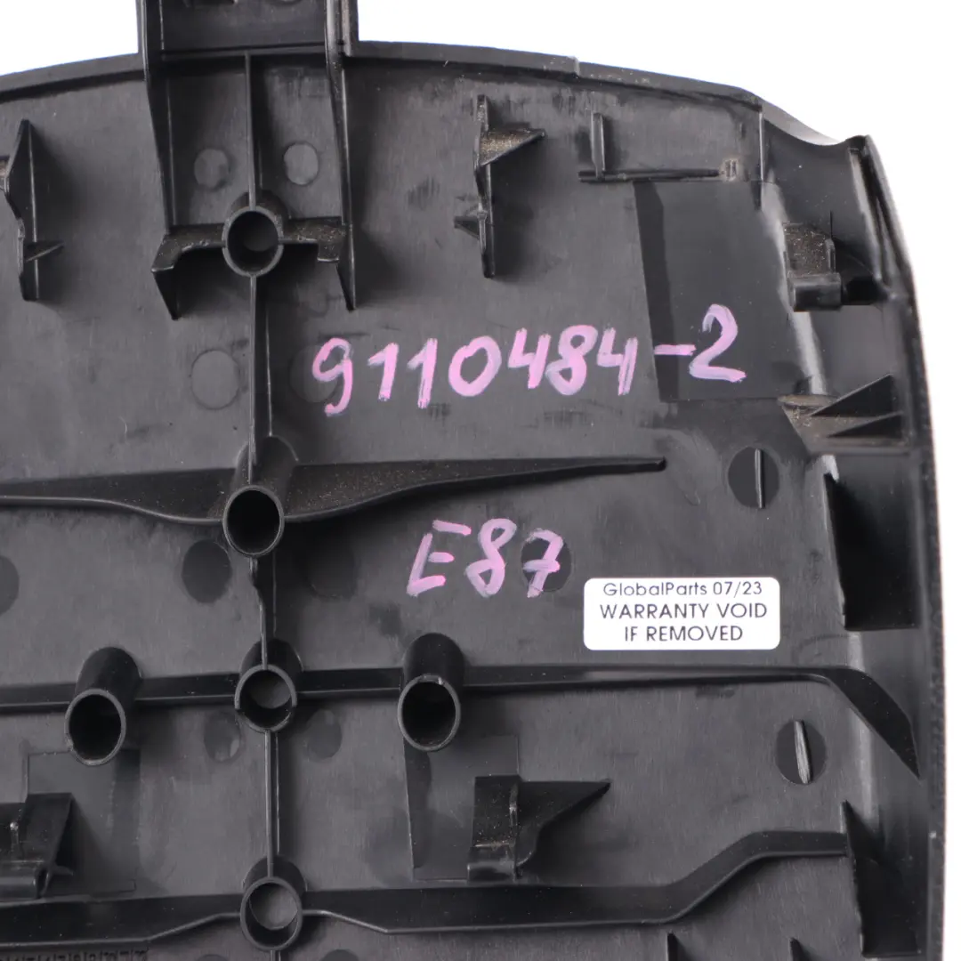 BMW E81 E87 LCI E88 Blende Mittelarmlehne Hinten Schwarz Abdeckung 9110415 - SKU 9110484-2 - Teilenummer 9110484
