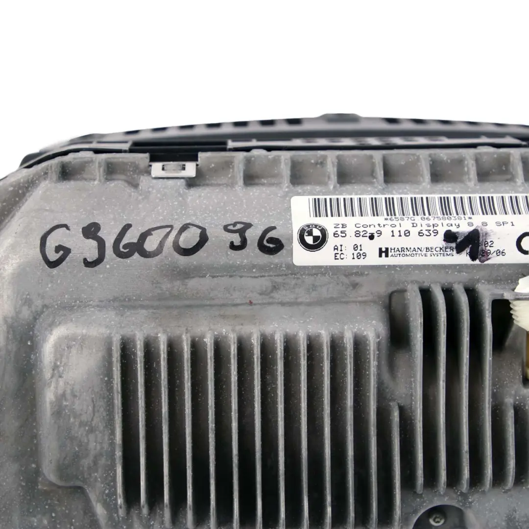 Dashboard EXCH Control Display Screen 8,8" 9110639 to BMW 7 Series E65 E66 with Part number 6960096 BMW 7 Series E65 E66 Dashboard EXCH Control Display Screen 8,8" 9110639 - SKU 9110639-1 - Part number 6960096