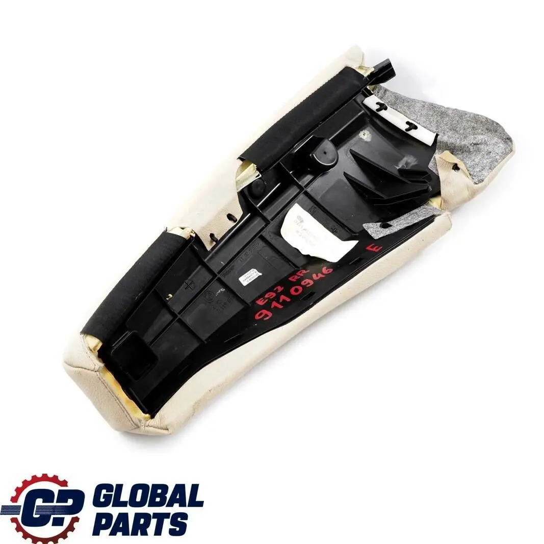 BMW 3 Series E92 Side Finisher Rear Seat Right O/S Leather Cream Beige 7119816 - SKU 9110946 - Part number 9110946