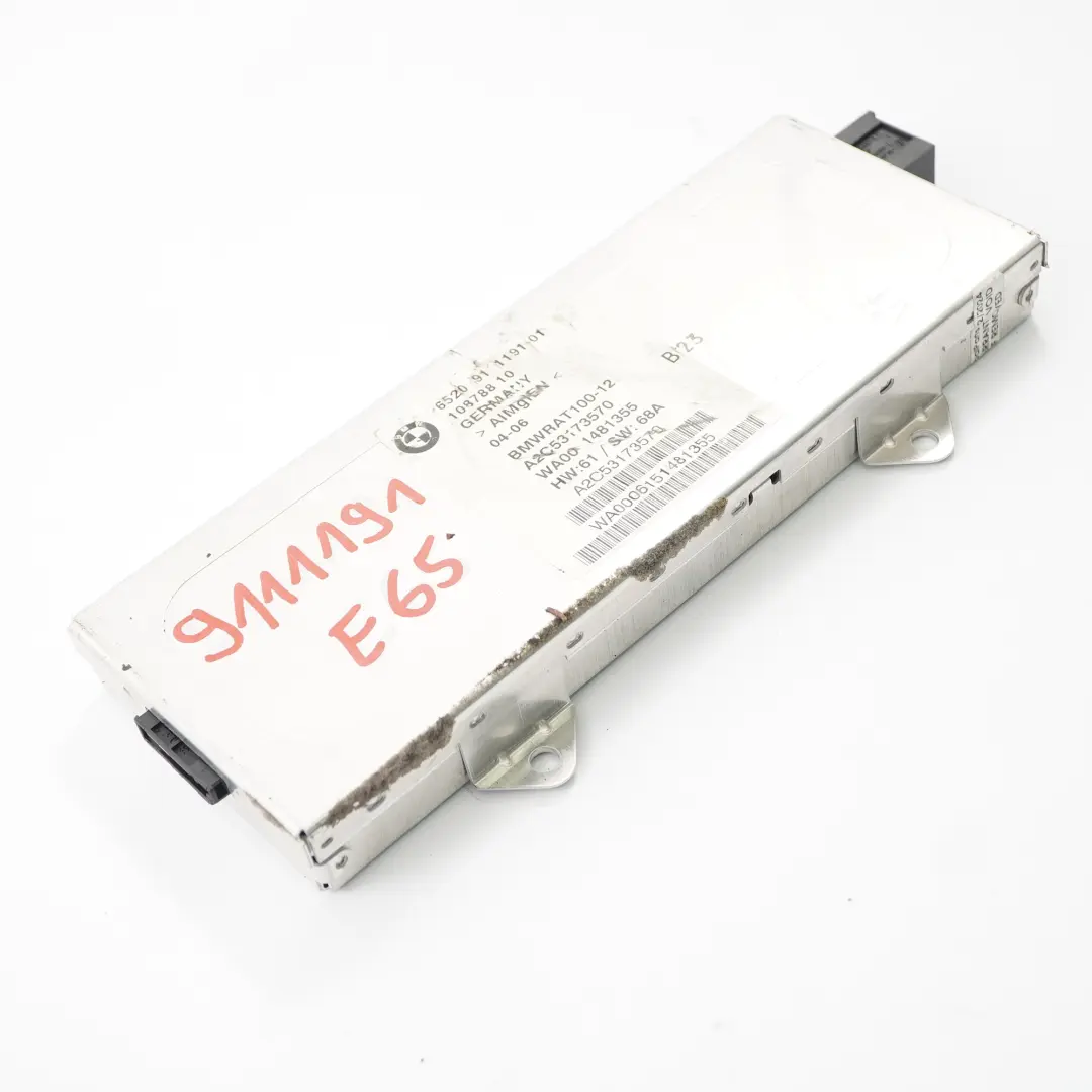 Antenne Tuner Antenne Amplificateur Module de contrôle pour BMW E65 E66 E67 à propos du numéro de pièce 9123610 BMW E65 E66 E67 Antenne Tuner Antenne Amplificateur Module de contrôle - SKU 9111191 - Numéro de pièce 9123610