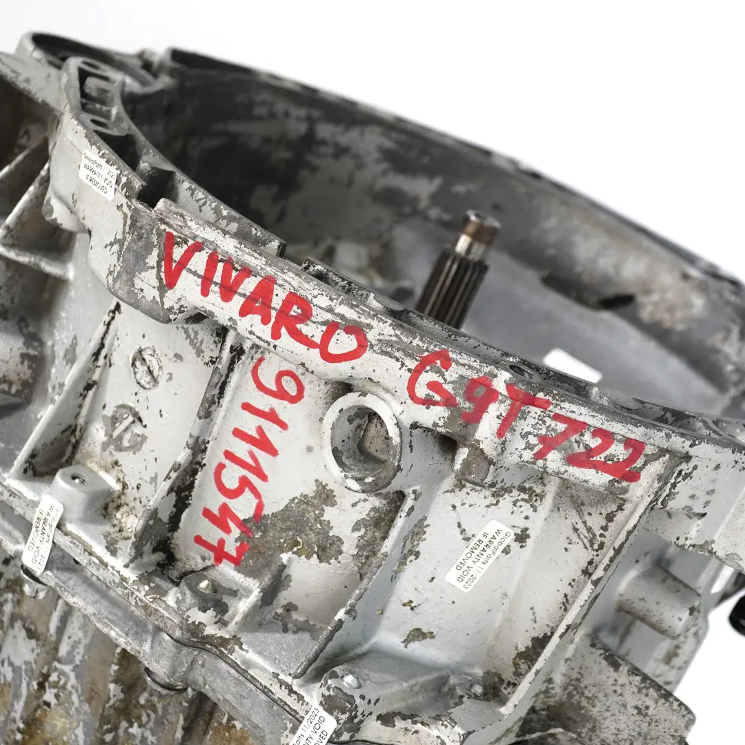 G9T722 Cambio Manuale M77 PF1 GARANZIA per Opel Movano A 2.2 DTI con numero di parte 9111547 Opel Movano A 2.2 DTI G9T722 Cambio Manuale M77 PF1 GARANZIA - SKU 9111547 - Numero di parte 9111547