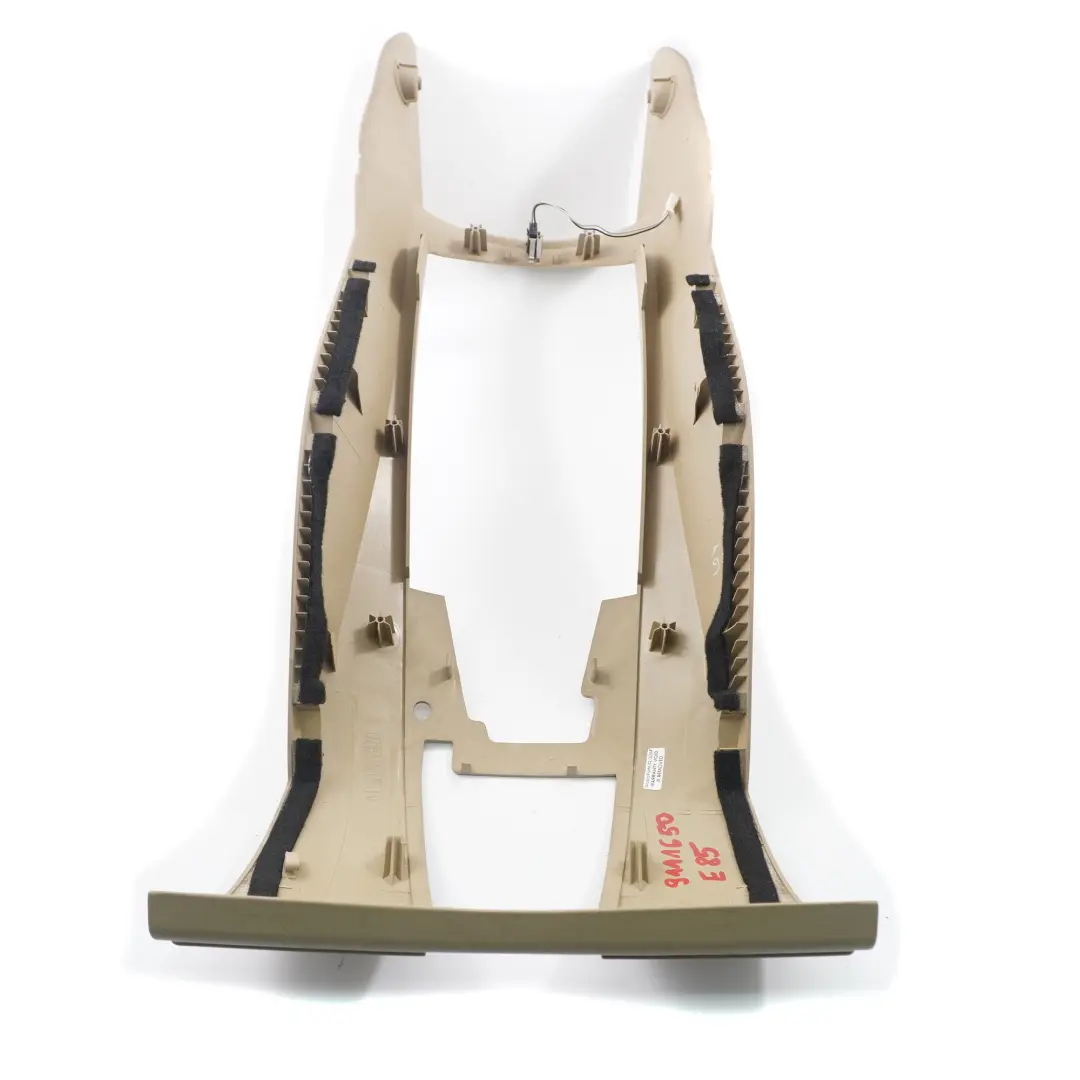 Consola Central Cubreobjetos Caja Montaje Beige para BMW Z4 E85 con número de pieza 9111650 BMW Z4 E85 Consola Central Cubreobjetos Caja Montaje Beige - SKU 9111650 - Número de pieza 9111650