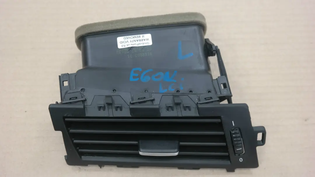 FRESH AIR VENT GRILLE PASSENGER SIDE LEFT N/S 9112203 to BMW 5 Series E60 E61 LCI with Part number 64229112203 BMW 5 Series E60 E61 LCI FRESH AIR VENT GRILLE PASSENGER SIDE LEFT N/S 9112203 - SKU rhd-9112203 - Part number 64229112203