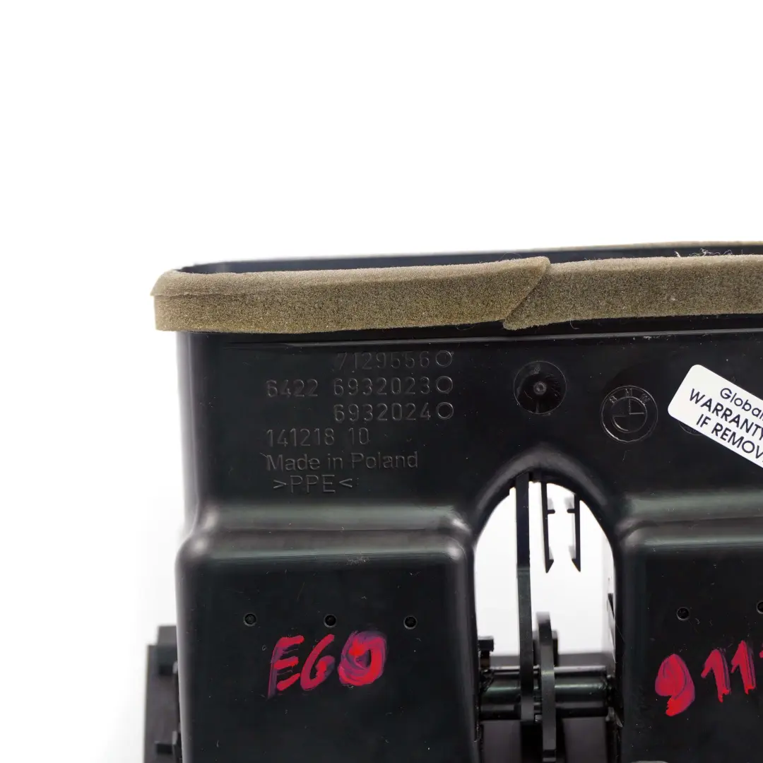 Hinten Mittelkonsole Heckluftgitter Lüfter Schwarz für BMW 5 E60 E61 LCI mit Teilenummer 6932023 BMW 5 E60 E61 LCI Hinten Mittelkonsole Heckluftgitter Lüfter Schwarz - SKU 9112213 - Teilenummer 6932023