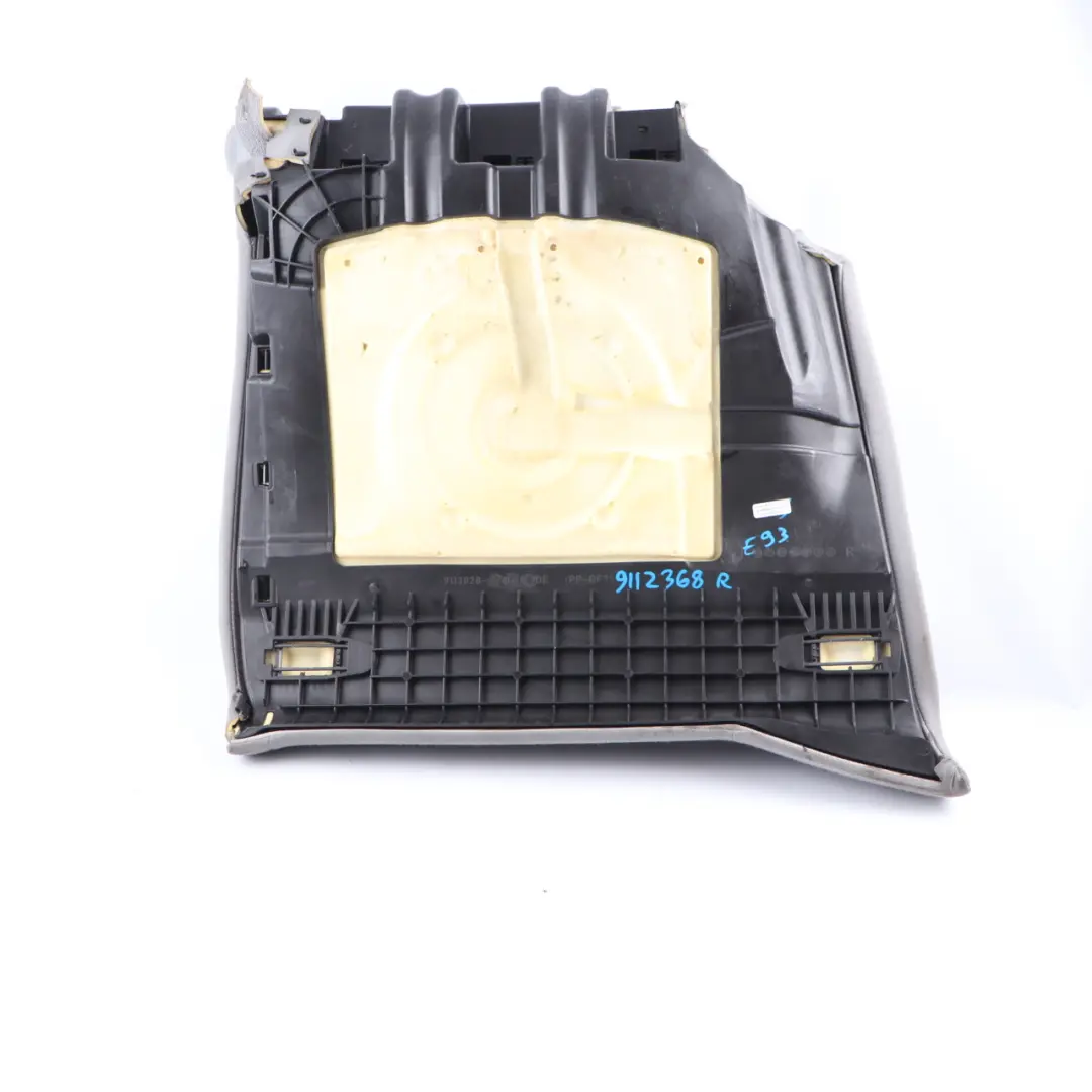 BMW E93 Convertible Seat Couch Rear Right O/S Bench Cover Cloth Fabric Grey - SKU 9112368 - Part number 9112368