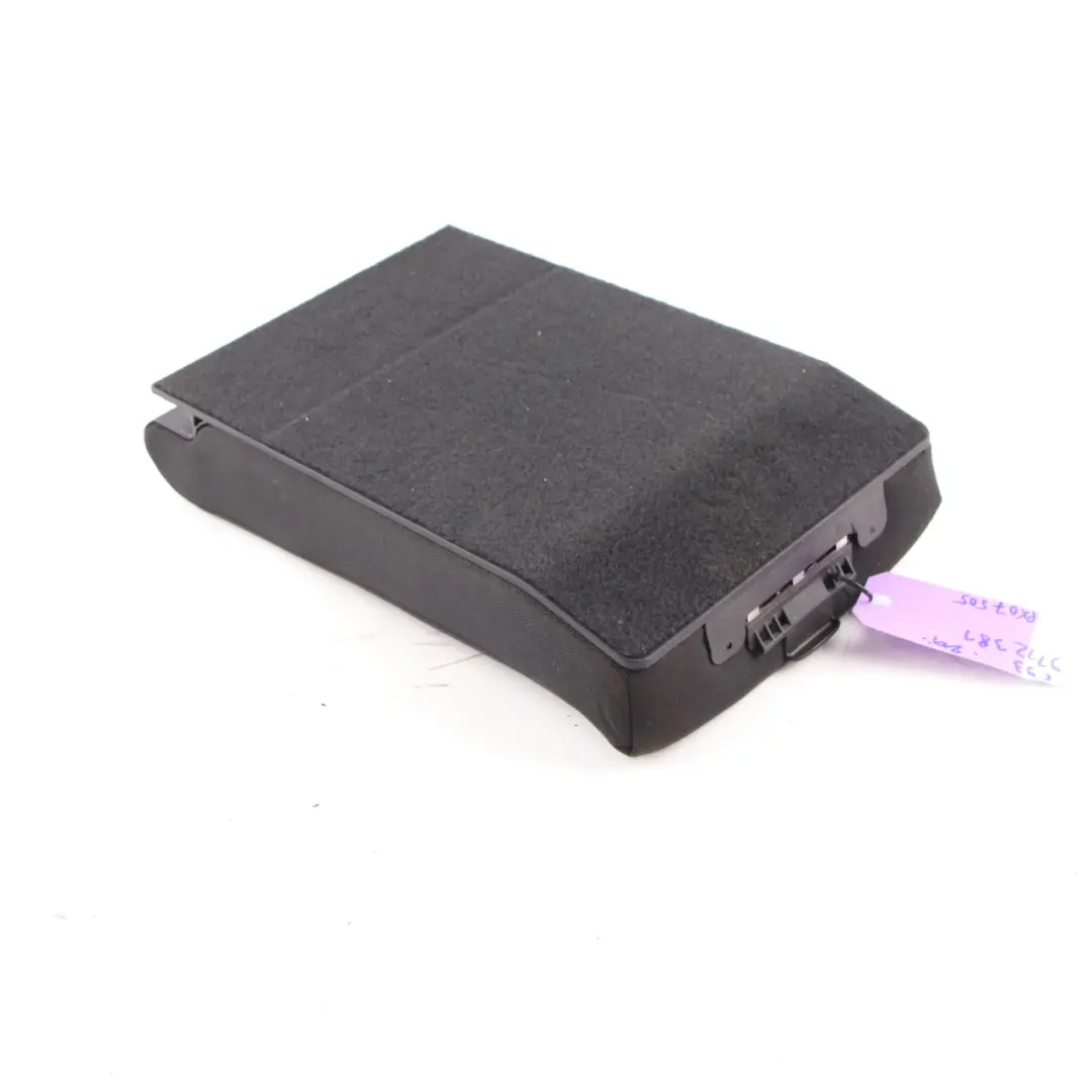 Middle Armrest Rear Seat Cloth Fabric Anthracite Convertible to BMW E93 with Part number 9112381 BMW E93 Middle Armrest Rear Seat Cloth Fabric Anthracite Convertible - SKU 9112381 - Part number 9112381