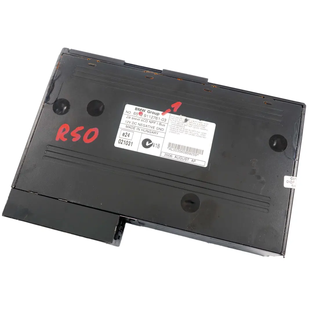 Mini Cooper R50 R52 6-Disc CD Changer Multichanger Unit With Magazine - SKU 9112761-1 - Part number 9112761