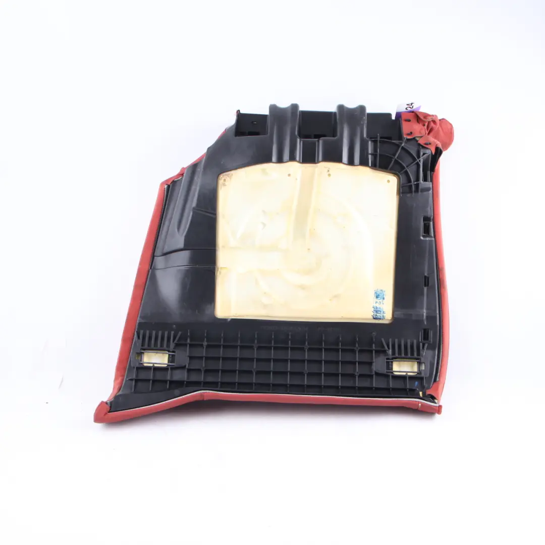 Coral Red Leather Rear Left N/S Cover Couch to Rear Seat Cover BMW E93 Cabrio with Part number 9113059 Rear Seat Cover BMW E93 Cabrio Coral Red Leather Rear Left N/S Cover Couch - SKU 9113059 - Part number 9113059