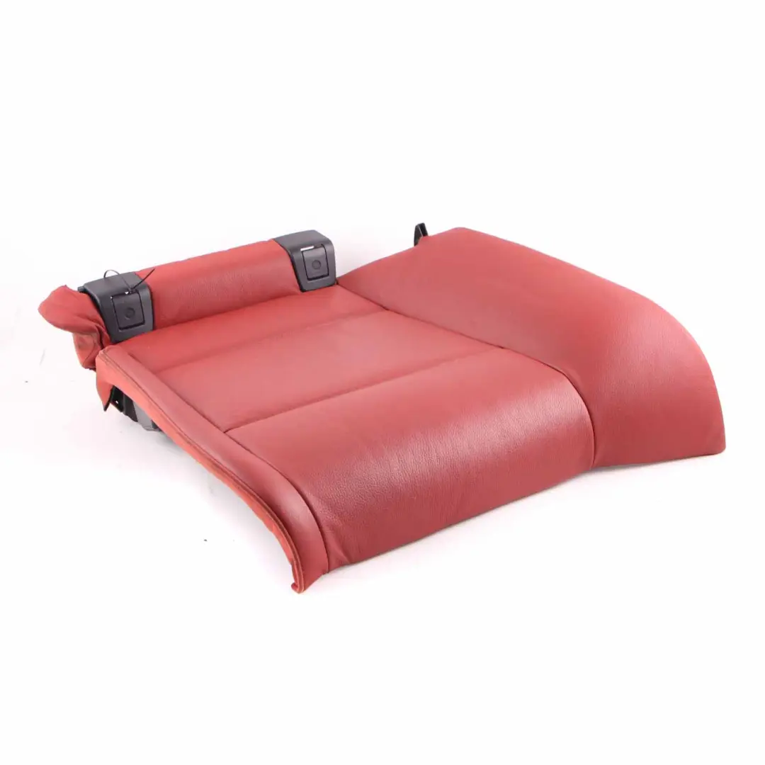 Coral Red Leather Rear Left N/S Cover Couch to Rear Seat Cover BMW E93 Cabrio with Part number 9113059 Rear Seat Cover BMW E93 Cabrio Coral Red Leather Rear Left N/S Cover Couch - SKU 9113059 - Part number 9113059