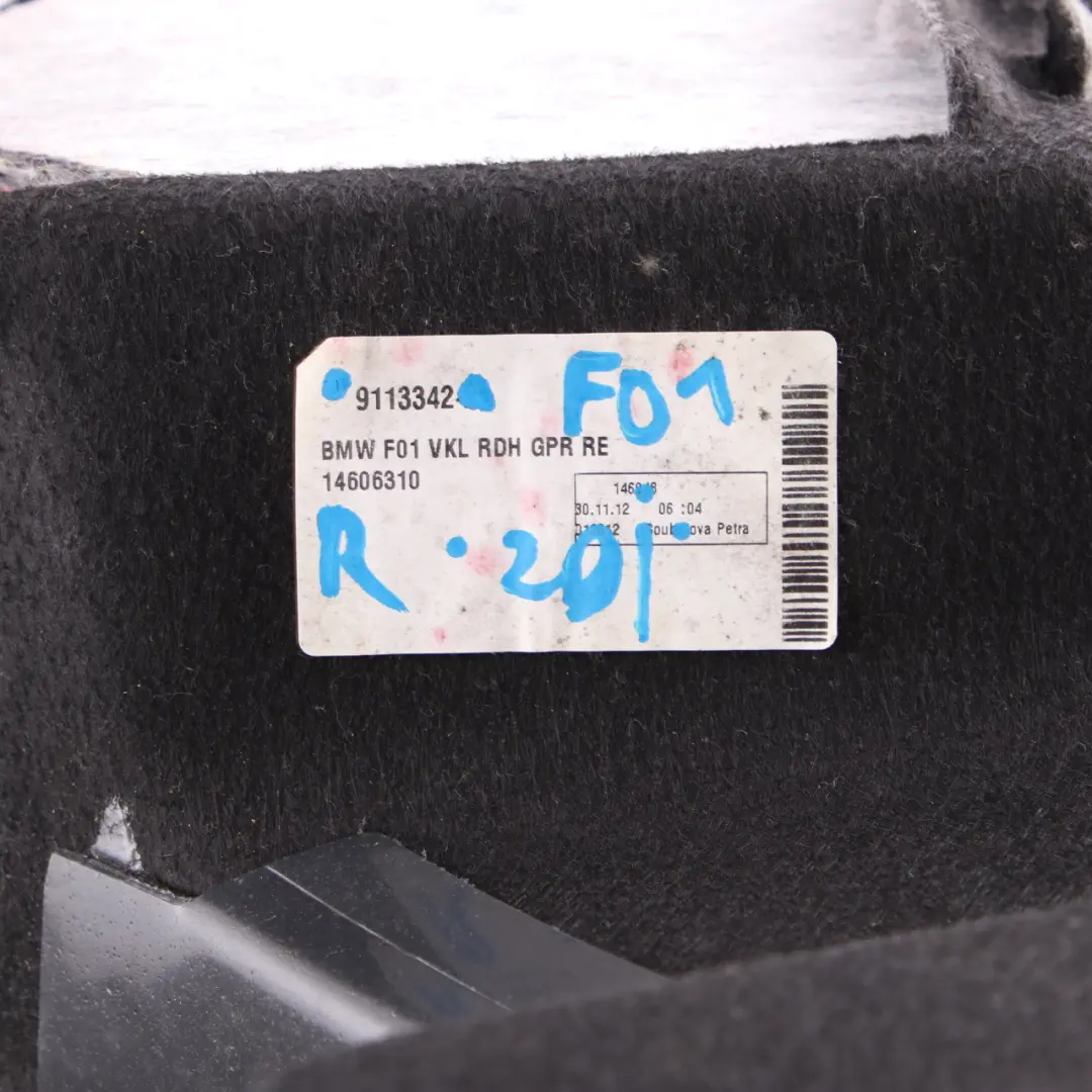 Boot Trunk Right O/S Wheel Housing Panel to BMW F01 F02 Rear with Part number 9113342 BMW F01 F02 Rear Boot Trunk Right O/S Wheel Housing Panel - SKU 9113342-1 - Part number 9113342