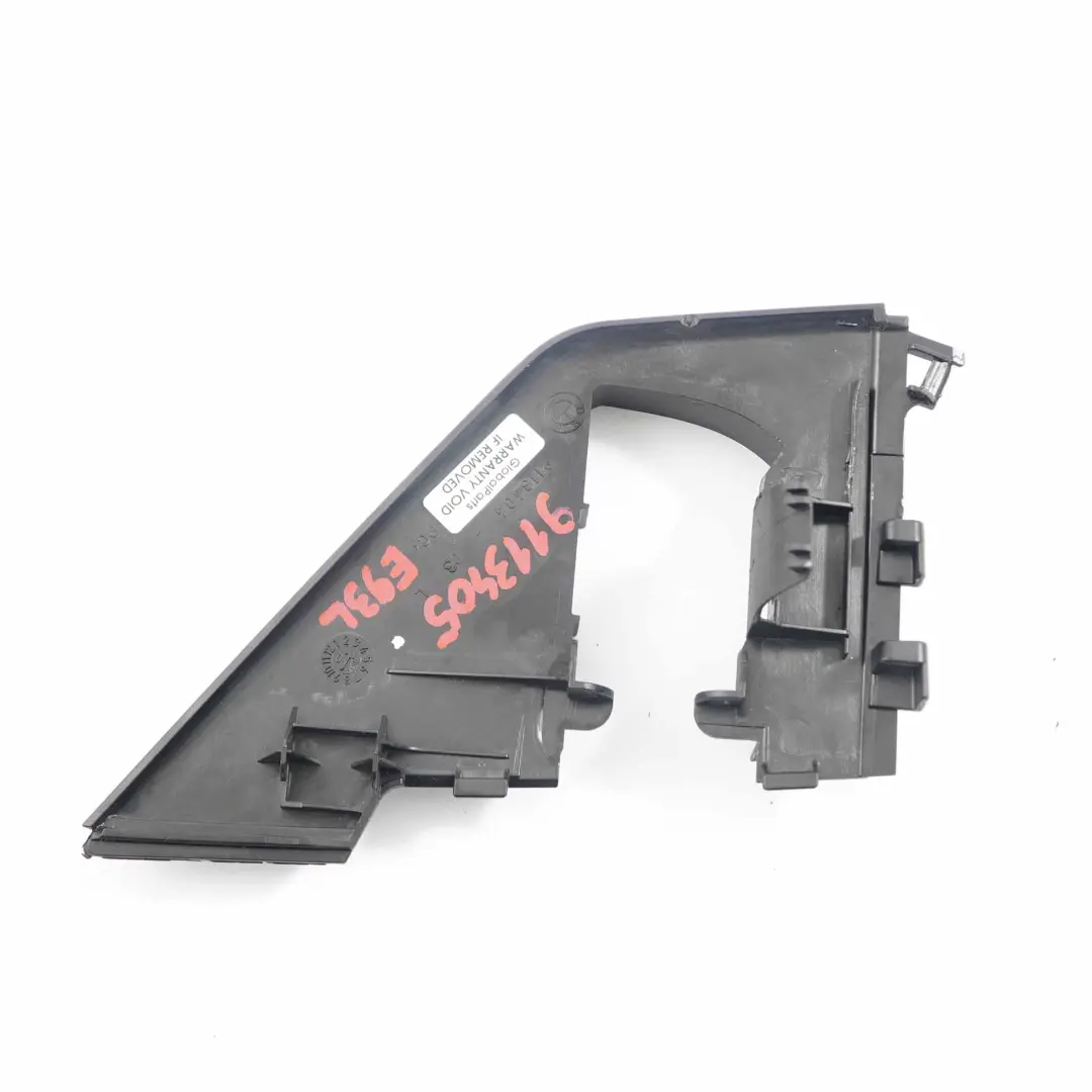 BMW E93 Vordersitzabdeckung Außen Links Abdeckung Trim Schwarz 9113404 - SKU 9113405 - Teilenummer 9113405