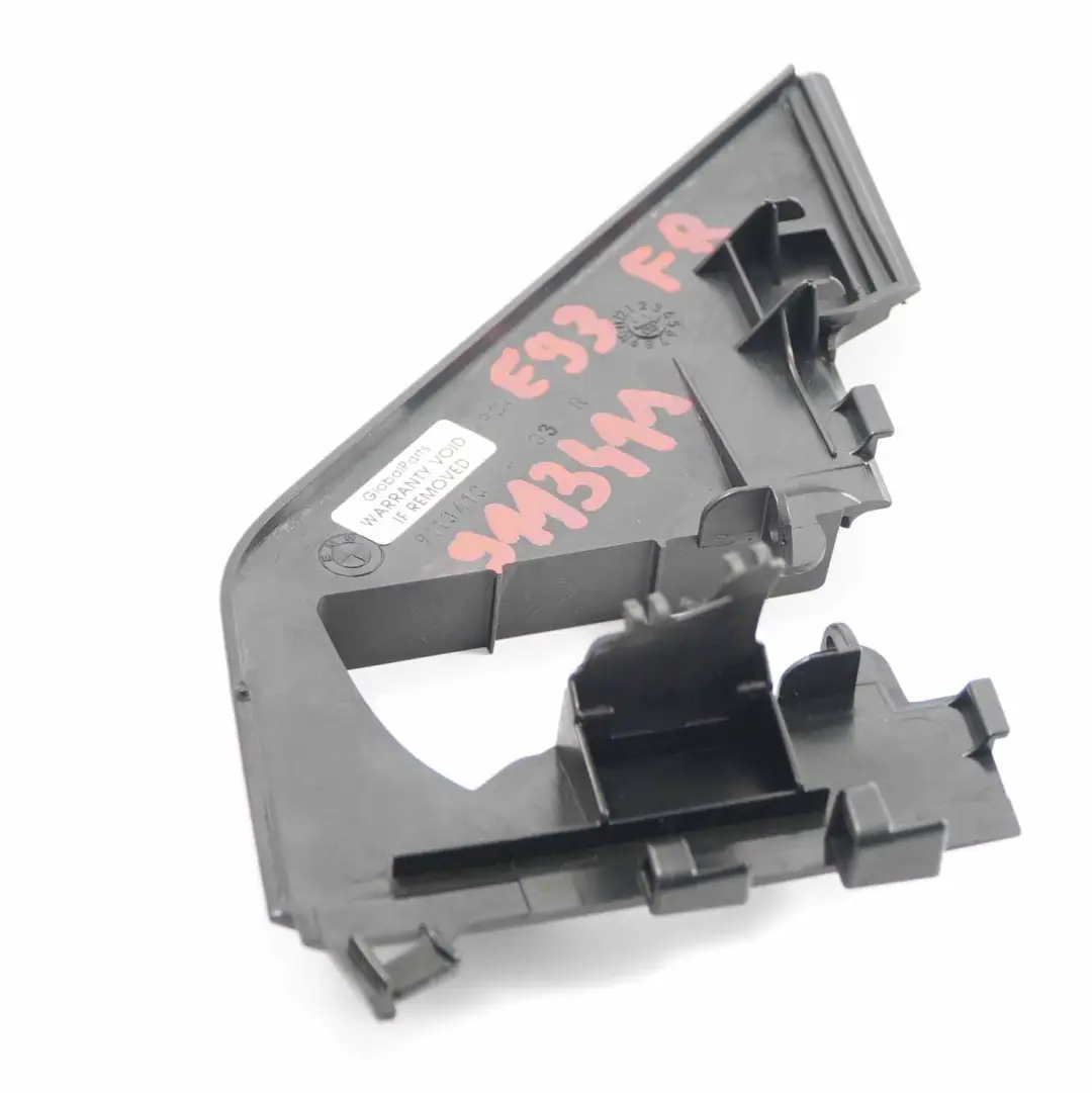 Coprisedile anteriore esterno Destro Rivestimento Trim Nero per BMW E93 con numero di parte 9113411 BMW E93 Coprisedile anteriore esterno Destro Rivestimento Trim Nero - SKU 9113411 - Numero di parte 9113411