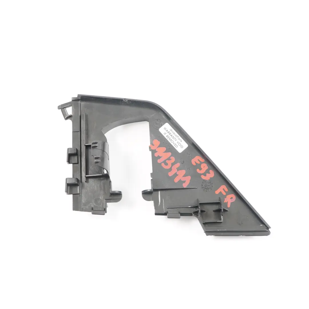 BMW E93 Couvre Siège Avant Extérieur Droite Triming Noir - SKU 9113411 - Numéro de pièce 9113411