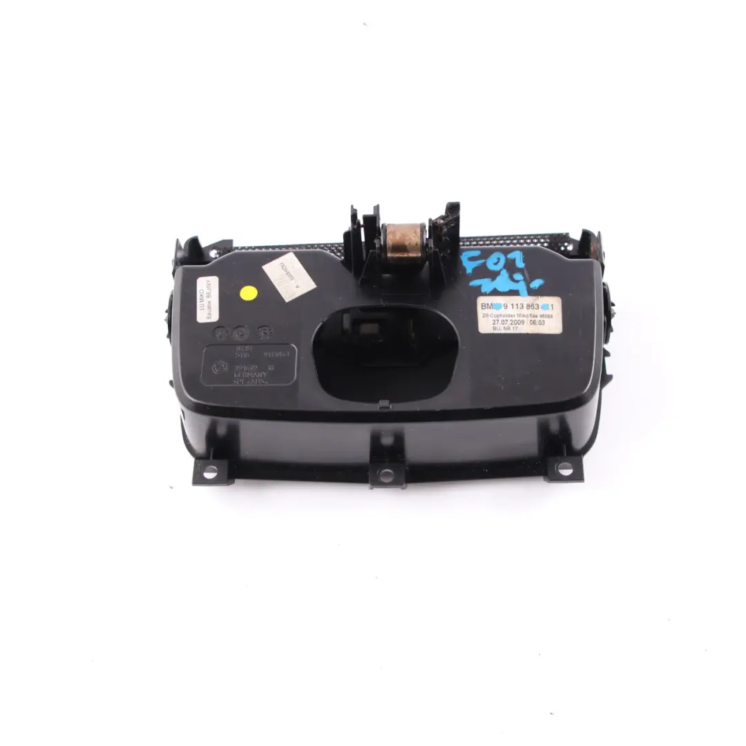 Consola Central Portavasos Madera para BMW F01 F02 con número de pieza 9113863 BMW F01 F02 Consola Central Portavasos Madera - SKU 9113863 - Número de pieza 9113863