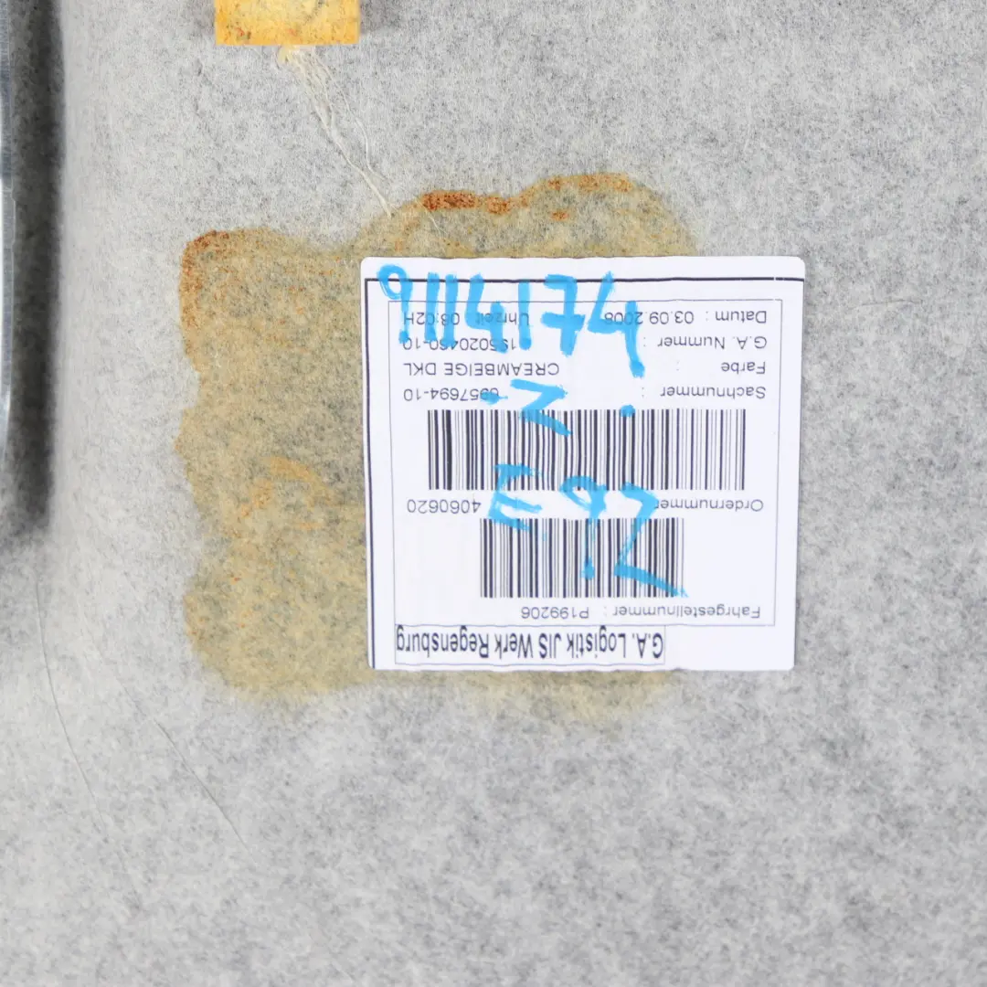 Headlining Moulded Roof Lining Creambeige Beige to BMW 3 Series E92 Coupe with Part number 9114174 BMW 3 Series E92 Coupe Headlining Moulded Roof Lining Creambeige Beige - SKU 9114174 - Part number 9114174