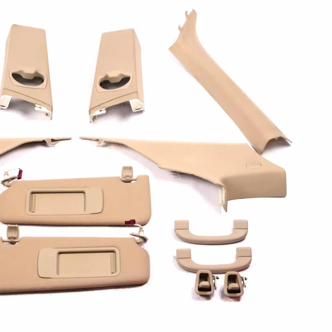 Lining Trims Pillars Covers Handles Panels Front Rear Set Creambeige to BMW E92 with Part number 9114176 BMW E92 Lining Trims Pillars Covers Handles Panels Front Rear Set Creambeige - SKU 9114176-1 - Part number 9114176