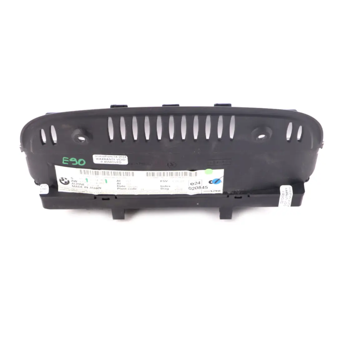 Screen BMW E90 On Board Media Monitor Information Display 8.8" Alpine to with Part number 9114361 Screen BMW E90 On Board Media Monitor Information Display 8.8" Alpine - SKU 9114361 - Part number 9114361
