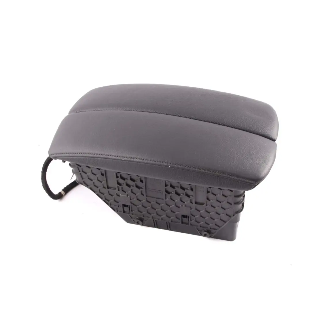  Front Armrest BMW X5 X6 E70 E71 Centre Middle Telephone Storage Black Leather - SKU 9115082-1 - Part number 9115082
