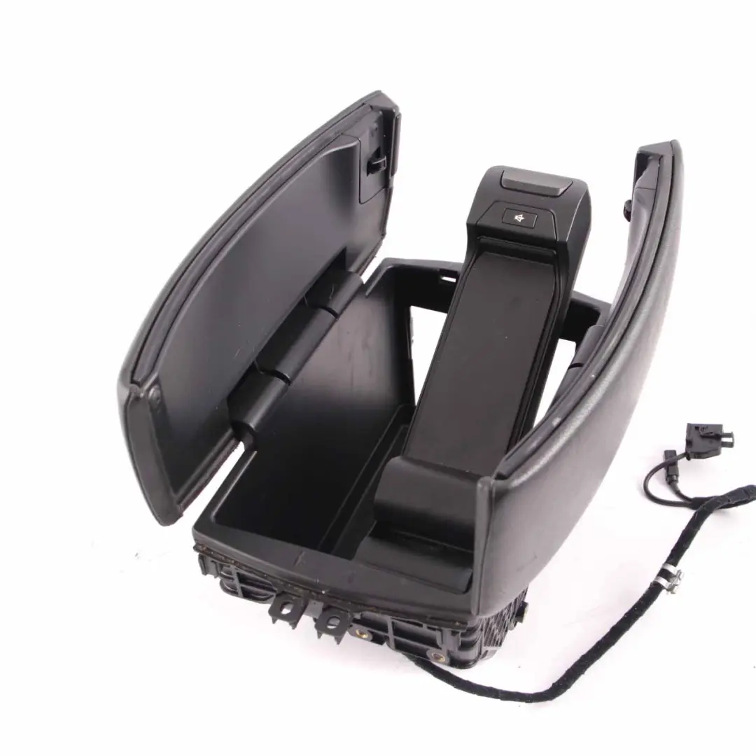  Front Armrest BMW X5 X6 E70 E71 Centre Telephone Storage Black Leather 6969544 - SKU 9115082-2 - Part number 9115082