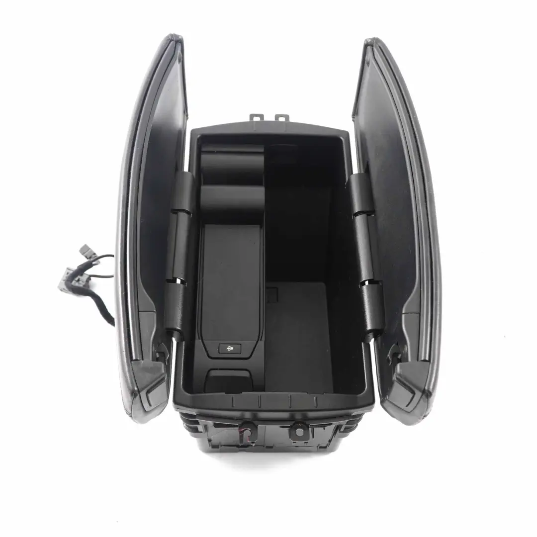 Bracciolo anteriore BMW X5 E70 X6 E71 Porta telefono centrale pelle nera 6969544 - SKU 9115082-5 - Numero di parte 9115082