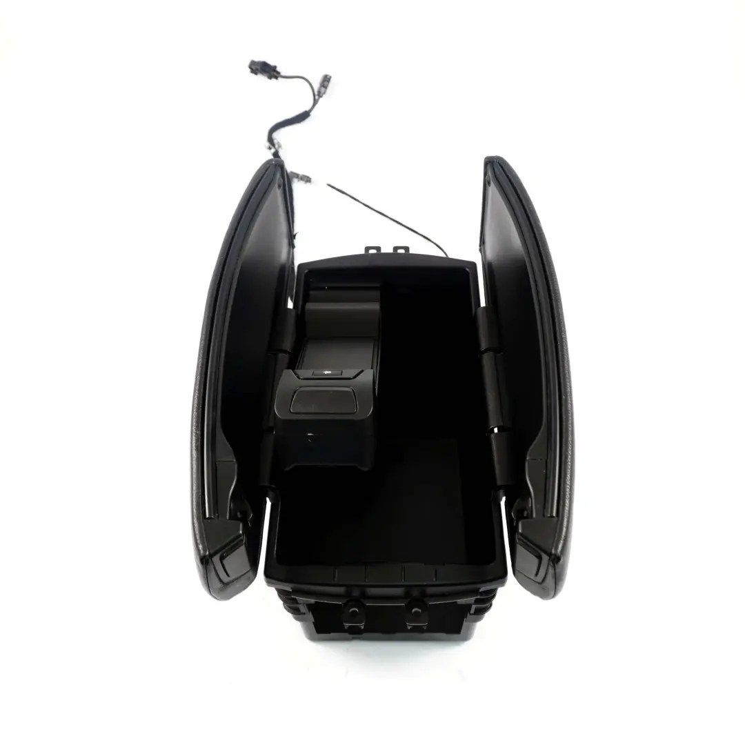 Centre Armrest Front Middle Telephone Storage Black Leather to BMW X5 X6 E70 E71 with Part number 9115082 BMW X5 X6 E70 E71 Centre Armrest Front Middle Telephone Storage Black Leather - SKU 9115082 - Part number 9115082