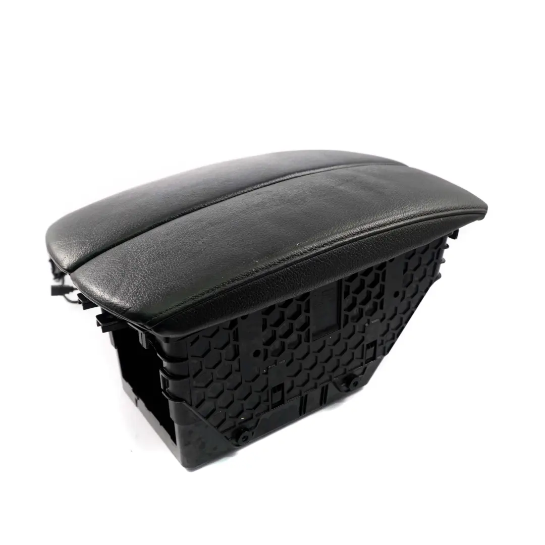 Apoyabrazos Central Delantero Medio Telefono Almacenamiento Cuero Negro para BMW E70 con número de pieza 9115082 BMW E70 Apoyabrazos Central Delantero Medio Telefono Almacenamiento Cuero Negro - SKU 9115082 - Número de pieza 9115082