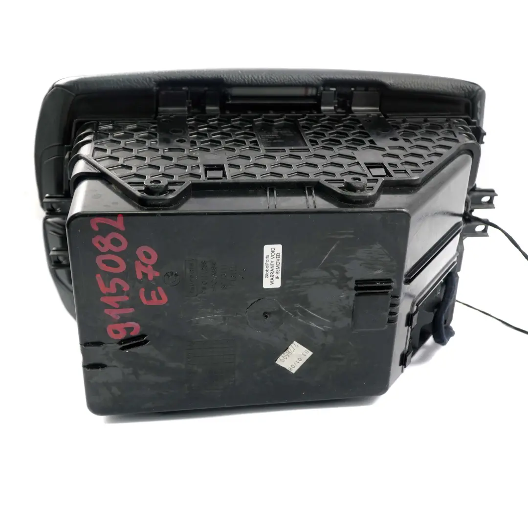 BMW X5 X6 er E70 E71 Handy Armauflage Vorn Mitte Leder Schwarz - SKU 9115082 - Teilenummer 9115082