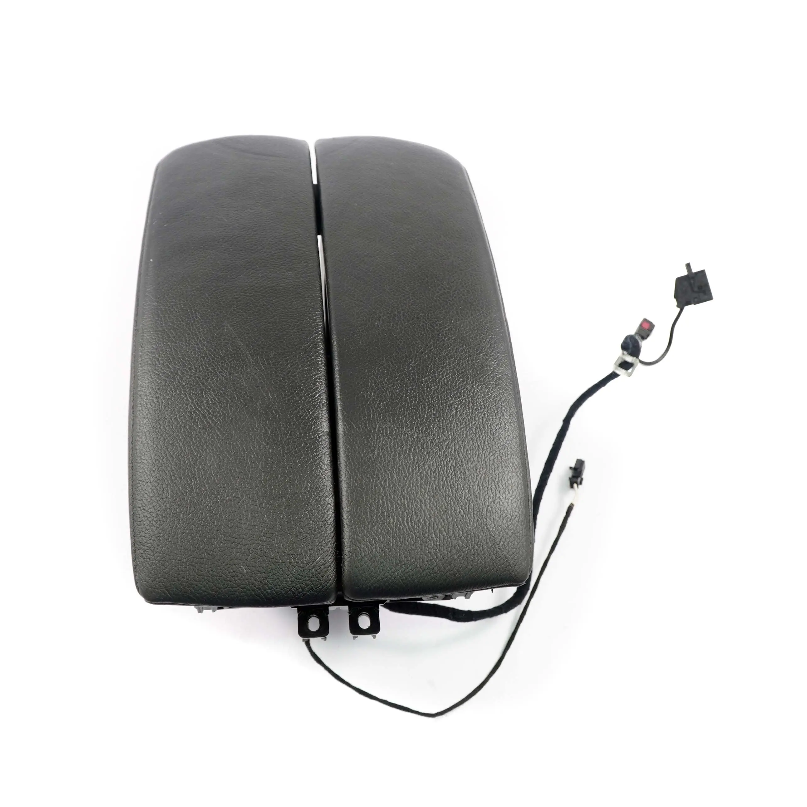 BMW E70 Apoyabrazos Central Delantero Medio Telefono Almacenamiento Cuero Negro