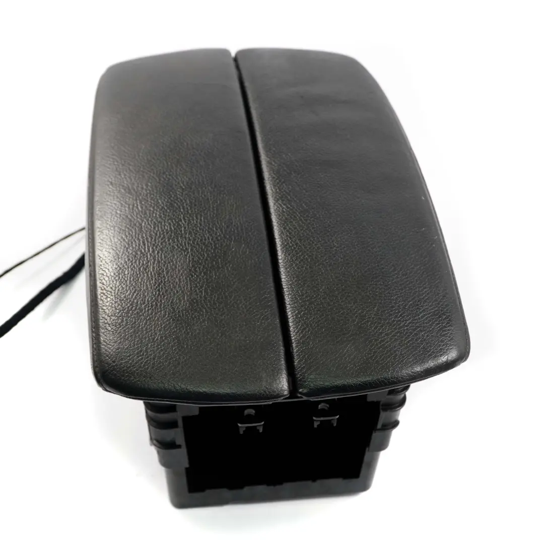 BMW E70 Apoyabrazos Central Delantero Medio Telefono Almacenamiento Cuero Negro - SKU 9115082 - Número de pieza 9115082