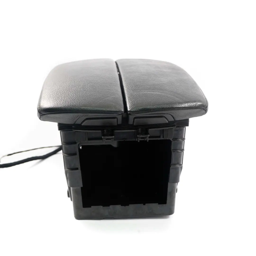 BMW X5 X6 E70 E71 Centre Armrest Front Middle Telephone Storage Black Leather - SKU 9115082 - Part number 9115082