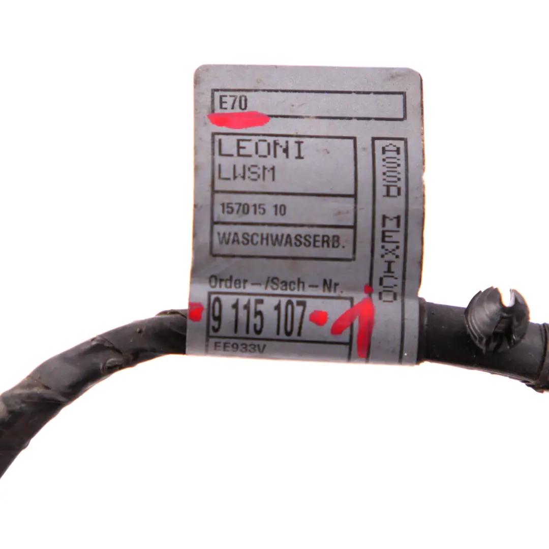 Wiązka Instalacyjna Spryskiwaczy do BMW X5 E70 E70N o numerze 9115107 BMW X5 E70 E70N Wiązka Instalacyjna Spryskiwaczy - SKU 9115107-1 - Numer Części 9115107