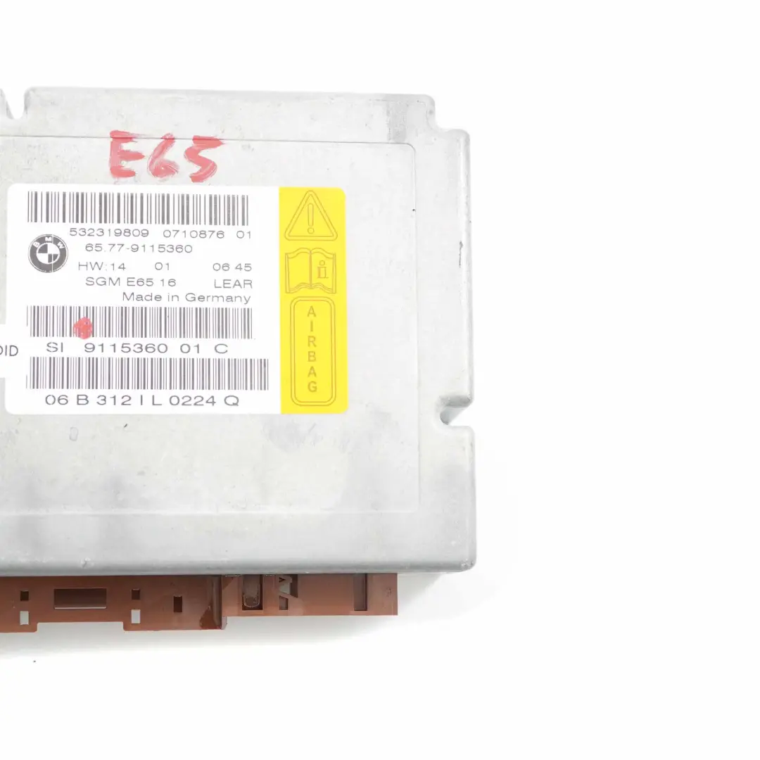 BMW E65 E66 Control Unit Air Bag ECU Gateway Module Unit - SKU 9115360 - Part number 9115360